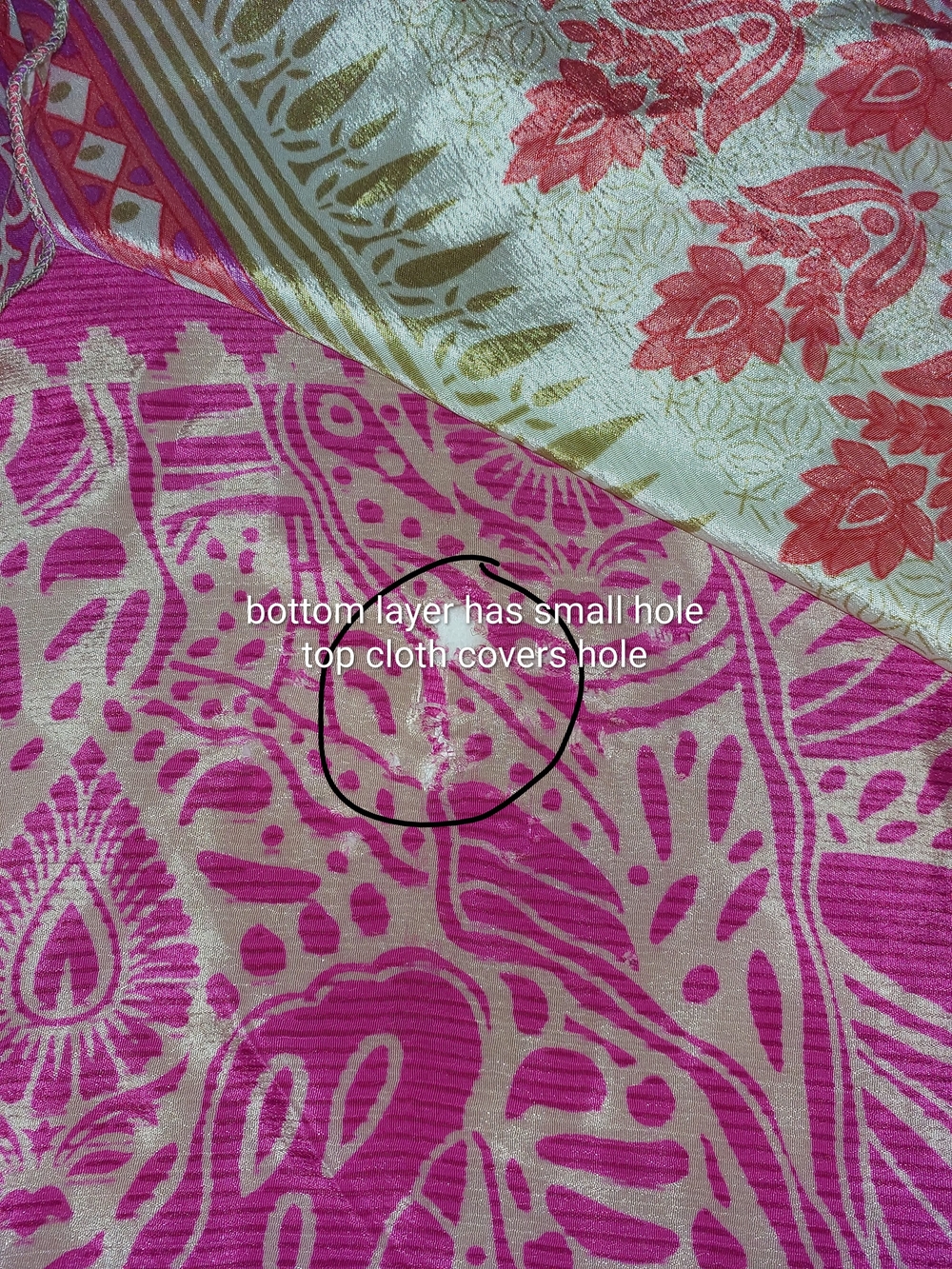 EARTHBOUND Vibrant Silk Printed Wrap-A-Round Layered Silk Skirt/Sarong - Picture 11 of 11